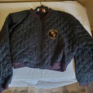 "Save The Planet" sequin quilted jacket